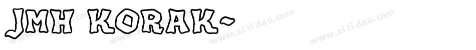 JMH KORAK字体转换